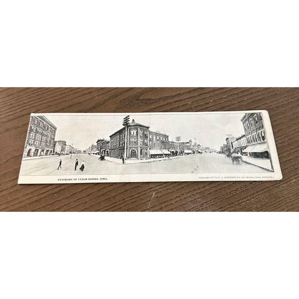 Antique Photo: 1907 Panoramic Postcard Ft. Dodge Fort Dodge IA Iowa 50501 RPPC